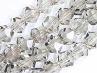 キラキラカット★限定入荷★お得なロングタイプ★ファッションビーズ/ライトスモーキー/スターカット/8×7mm/1連（約48cm）【天然石/パワーストーン】【アメリカツーソン・香港展示会・世界各地出展品