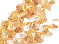 キラキラカット★限定入荷★お得なロングタイプ★ファッションビーズ/オレンジオーラ/スターカット/8×7mm/1連（約48cm）【天然石/パワーストーン】【アメリカツーソン・香港展示会・世界各地出展品買