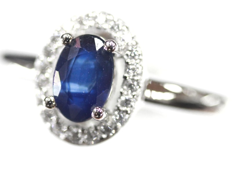 巨大 サファイア 27 天然石 ブレスレット ジュエリー シルバー 925印 サファイアブレスレット 8mm [T692-5816]