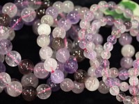 美発色！ミックスカラー★美しい輝きを放つレピドクロサイトタイプ★天然石ブレスレット/スーパーセブン/ラウンド/12.6-13.5mm/1本【天然石/パワーストーン】【アメリカツーソン・香港展示会・世界