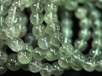 透明感★しっかり針入り★天然石ブレスレット/グリーントルマリン（電気石/Tourmaline)/ラウンド/9.5-10.4mm/1本【天然石/パワーストーン】【アメリカツーソン・香港展示会・世界各地出