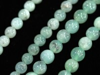 希少！★優しいアップルグリーンカラー★夢や希望の道を開く石/天然石ビーズ/クリソプレーズ（Chrysoprase/緑玉髄/オーストラリア翡翠）/ラウンド/約5mm/1連【天然石/パワーストーン】【アメ