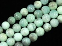 希少！★優しいアップルグリーンカラー★夢や希望の道を開く石/天然石ビーズ/クリソプレーズ（Chrysoprase/緑玉髄/オーストラリア翡翠）/ラウンド/約4mm/1連【天然石/パワーストーン】【アメ