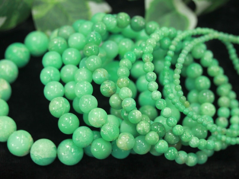 ☆展☆透明感が美しい！ブルートパーズ×蓮グリーンフローライト虹入り