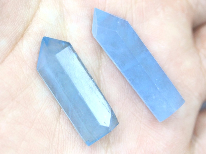 G-54アクアマリン六角ポイント 水色原石 天然石 パワーストーン G-54