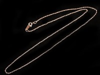 【数量限定】silver925/レディースネックレス用/アズキチェーン/ピンクゴールドカラー/長さ約50cm/幅約1mm/1本【天然石/パワーストーン】【アメリカツーソン・香港展示会・世界各地出展品買