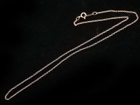 【数量限定】silver925/レディースネックレス用/アズキチェーン/ピンクゴールドカラー/長さ約50cm/幅約1.4mm/1本【天然石/パワーストーン】【アメリカツーソン・香港展示会・世界各地出展