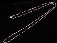 【数量限定】silver925/レディースネックレス用/レオンチェーン/ピンクゴールドカラー/長さ約40cm/幅約1.7mm/1本【天然石/パワーストーン】【アメリカツーソン・香港展示会・世界各地出展