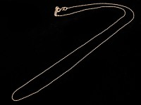 【数量限定】silver925/レディースネックレス用/ボールチェーン/ピンクゴールドカラー/長さ約40cm/幅約1mm/1本【天然石/パワーストーン】【アメリカツーソン・香港展示会・世界各地出展品買