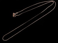 【数量限定】silver925/レディースネックレス用/カットボールチェーン/ピンクゴールドカラー/長さ約40cm/幅約1.4mm/1本【天然石/パワーストーン】【アメリカツーソン・香港展示会・世界各