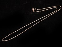 【数量限定】silver925/レディースネックレス用/ベネチアンチェーン/ピンクゴールドカラー/長さ約40cm/幅約0.8mm/1本【天然石/パワーストーン】【アメリカツーソン・香港展示会・世界各地