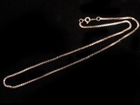 【数量限定】silver925/レディースネックレス用/ベネチアンチェーン/ピンクゴールドカラー/長さ約50cm/幅約1.4mm/1本【天然石/パワーストーン】【アメリカツーソン・香港展示会・世界各地