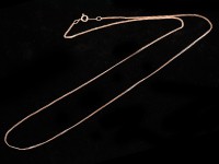 【数量限定】silver925/レディースネックレス用/キヘイチェーン/ピンクゴールドカラー/長さ約55cm/幅約1.2mm/1本【天然石/パワーストーン】【アメリカツーソン・香港展示会・世界各地出展