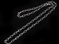 【数量限定】silver925/レディースネックレス用/フィガロチェーン/長さ約50cm/幅約5.4mm/1本【天然石/パワーストーン】【アメリカツーソン・香港展示会・世界各地出展品買い付け】|パーツ