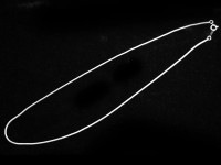 【数量限定】silver925/レディースネックレス用/フォックステールチェーン/長さ約45cm/幅約1.2mm/1本【天然石/パワーストーン】【アメリカツーソン・香港展示会・世界各地出展品買い付け】