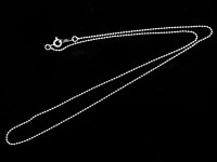 【数量限定】silver925/レディースネックレス用/ボールチェーン/長さ約60cm/幅約1.5mm/1本【天然石/パワーストーン】【アメリカツーソン・香港展示会・世界各地出展品買い付け】|パーツ・