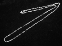 【数量限定】silver925/レディースネックレス用/アズキチェーン/長さ約60cm/幅約1.5mm/1本【天然石/パワーストーン】【アメリカツーソン・香港展示会・世界各地出展品買い付け】|パーツ・