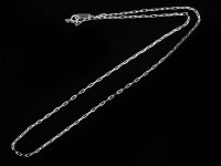 【数量限定】silver925/レディースネックレス用/ロングカットアズキチェーン/長さ約45cm/幅約1.2mm/1本【天然石/パワーストーン】【アメリカツーソン・香港展示会・世界各地出展品買い付け