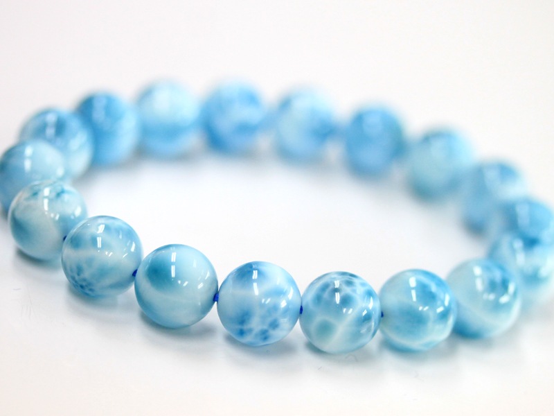 高品質】ラリマー 11mm 内径16.5cm 美しい高ランク ラリマー 11mm 内径