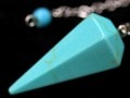 神秘の力★人気のダウジングペンデュラム入荷！/パワーストーン/ターコイズ/ペンデュラム（ペンジュラム）/Lサイズ/1個【天然石/パワーストーン】【アメリカツーソン・香港展示会・世界各地出展品買い付け】