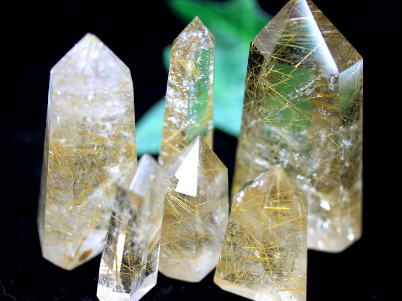 ルチルクォーツ　原石　天然石　ガーデン　クラスター　六角柱　ポイント ルチルクォーツ 原石 天然石 ガーデン クラスター 六角柱 ポイント