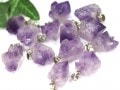 限定入荷！ナチュラルな原石タイプ★天然石ペンダントトップ/シリウスアメジスト(Amethyst/紫水晶)/Lサイズ/1個【天然石/パワーストーン】【アメリカツーソン・香港展示会・世界各地出展品買い付け