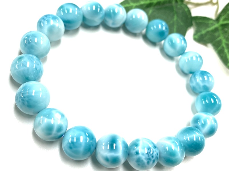 10mm希少超レア AAAAAラリマーブレスレット天然宝石