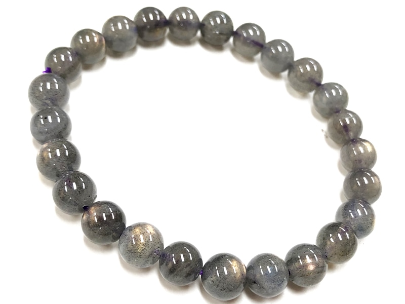 Ķ������5A��󥯡�ŷ���Х֥쥹��å�/�ԥ󥯥��顼�������������ʥ����ԥ󥯥�֥�ɥ饤��(Labradorite/�⳥Ĺ��)/�饦���/��7mm/1�ܡڥ���ꥫ�ġ����󡦹��Ÿ�����������Ͻ�Ÿ���㤤�դ���