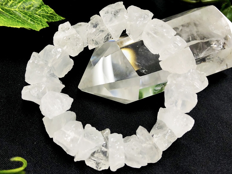 限定入荷☆天然石ブレスレット/アイスロッククリスタル(Icecrystal/蝕