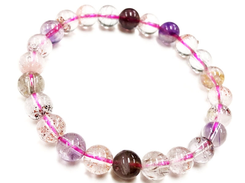 ��1��ʪ��Ʃ���١������饭������ʪ��ŷ���Х֥쥹��å�/�����ѡ����֥�(Super seven/��������åɥ��֥�)/�饦���/��7mm/1�ܡ�ŷ����/�ѥ���ȡ���ۡڥ���ꥫ�ġ����󡦹��Ÿ�����������Ͻ�Ÿ���㤤�դ���