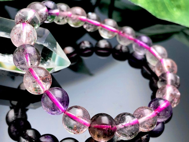 アクアマリン ハート トロレアイト ブレスレット アクアマリン ハート