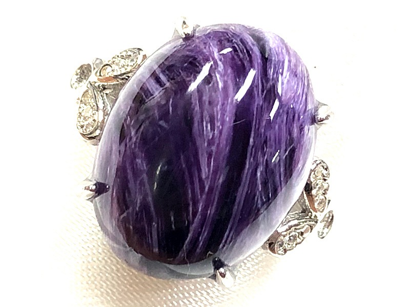 ❤シルバーオブシディアン❤蓮❤チャロアイト❤ラルビカイト❤虹入り