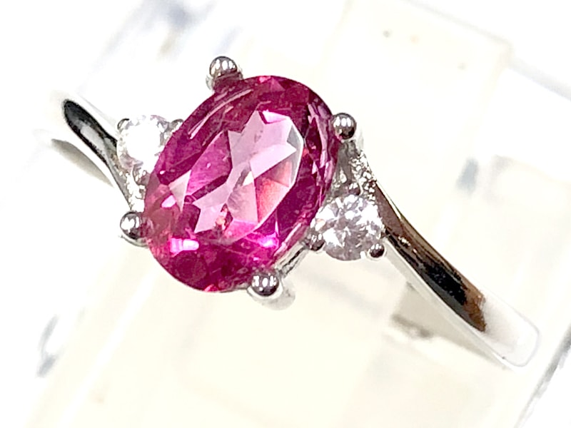 福袋 高品質天然石☆sv925製/天然石リング/ピンクトパーズシルバー アクセサリー