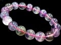 【1点もの】優しいレインボーカラー★天然石ブレスレット/レインボーフローライト（fluorite,蛍石）/ラウンド/12mm/1本【天然石/パワーストーン】【アメリカツーソン・香港展示会・世界各地出展