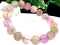 【1点もの】優しいレインボーカラー★天然石ブレスレット/レインボーフローライト（fluorite,蛍石）/ラウンド/12mm/1本【天然石/パワーストーン】【アメリカツーソン・香港展示会・世界各地出展
