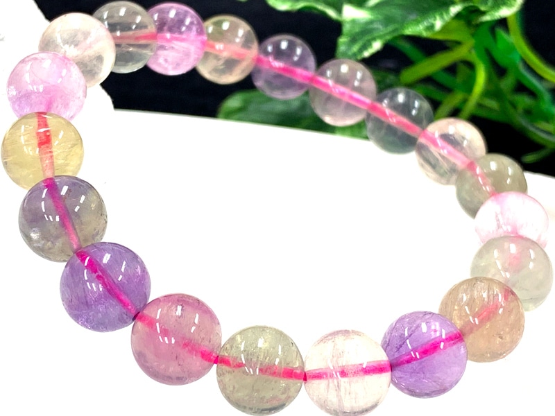 まゆ様♥️クンツァイト 大粒お花＆グァバクォーツ・フローライトお花天然石ブレス 3b56ed2308aecefcd50f7012dbd7d6