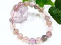 【1点もの】優しいレインボーカラー★天然石ブレスレット/レインボーフローライト（fluorite,蛍石）/ラウンド/10mm/1本【天然石/パワーストーン】【アメリカツーソン・香港展示会・世界各地出展