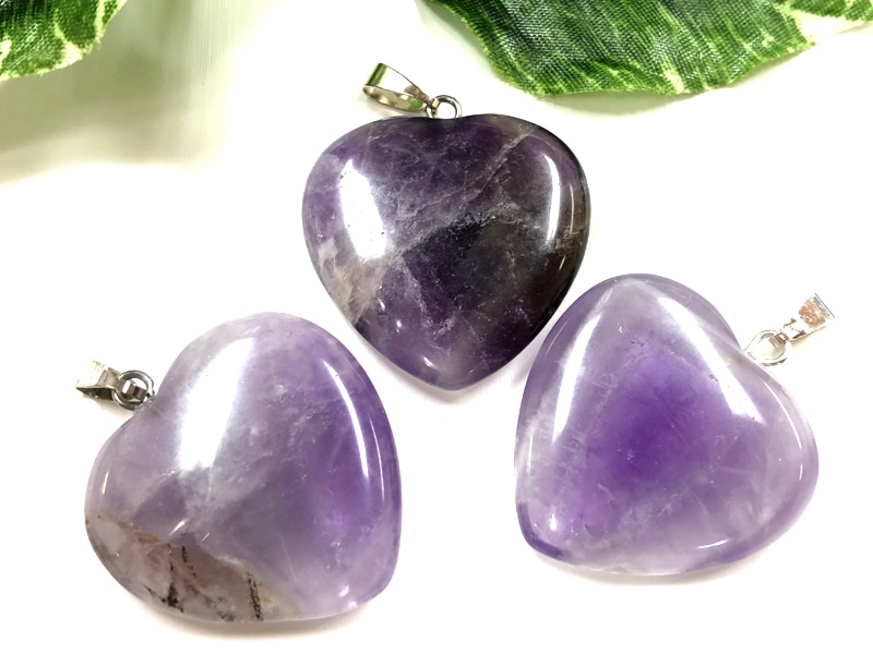艶々パープル☆天然石ペンダントトップ/アメジスト(紫水晶/Amethyst)/M  