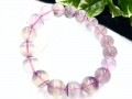 【1点もの】優しいレインボーカラー★天然石ブレスレット/レインボーフローライト（fluorite,蛍石）/ラウンド/11mm/1本【天然石/パワーストーン】【アメリカツーソン・香港展示会・世界各地出展