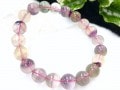 【1点もの】優しいレインボーカラー★天然石ブレスレット/レインボーフローライト（fluorite,蛍石）/ラウンド/10mm/1本【天然石/パワーストーン】【アメリカツーソン・香港展示会・世界各地出展