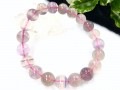 【1点もの】優しいレインボーカラー★天然石ブレスレット/レインボーフローライト（fluorite,蛍石）/ラウンド/10mm/1本【天然石/パワーストーン】【アメリカツーソン・香港展示会・世界各地出展