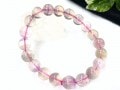 【1点もの】優しいレインボーカラー★天然石ブレスレット/レインボーフローライト（fluorite,蛍石）/ラウンド/10mm/1本【天然石/パワーストーン】【アメリカツーソン・香港展示会・世界各地出展