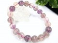 【1点もの】優しいレインボーカラー★天然石ブレスレット/レインボーフローライト（fluorite,蛍石）/ラウンド/10mm/1本【天然石/パワーストーン】【アメリカツーソン・香港展示会・世界各地出展