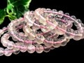 繊細な透明感★天然石ブレスレット/フローライト（fluorite,蛍石）/ラウンド/8mm/1本【天然石/パワーストーン】【アメリカツーソン・香港展示会・世界各地出展品買い付け】Y|フローライト：ブレ