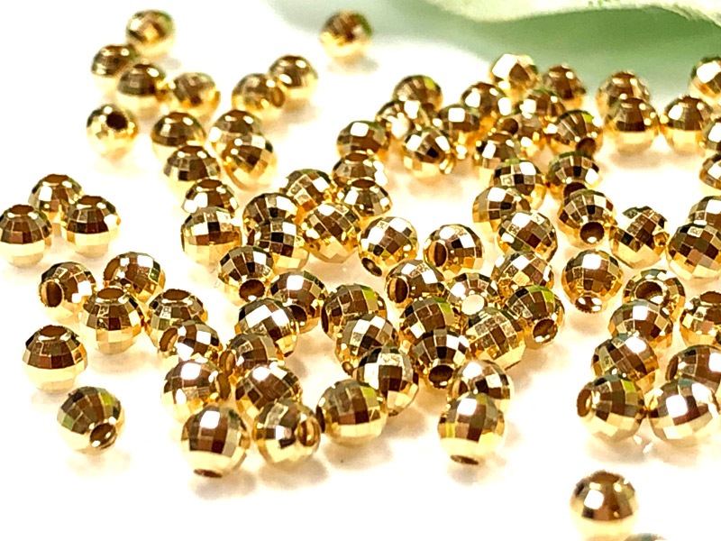 パーツ・副資材/メタルパーツ/18金製/18Kイエローゴールド/ミラー  