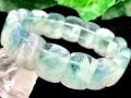 たっぷり天使の羽！★天然石ブレスレット/エンジェルフェザーフローライト（Fluorite、石花蛍石）/バングル/約16mm/1個【天然石/パワーストーン】【アメリカツーソン・香港展示会・世界各地出展品