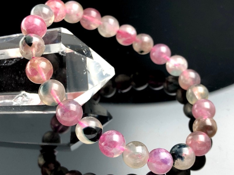 ��1����Ρۡ����Ȥγ������ȷ򹯱����С�ŷ���Х֥쥹��å�/���������������ȥ�ޥ���Watermelon Tourmaline/�ŵ��С�/�饦���/��7mm/1�ġ�ŷ����/�ѥ���ȡ���ۡڥ���ꥫ�ġ����󡦹��Ÿ�����������Ͻ�Ÿ���㤤�դ���