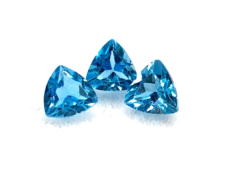 【希少】5A最高級ブルートパーズ8mmブレス　宝石質　透明度抜群　一円～