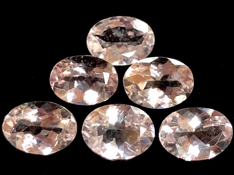 透明度◎優しいピンクカラー☆宝石ルース/モルガナイト（Morganite
