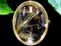 輝く金針 ★透明度抜群★sv925ゴールド色！ 刻印有 ★天然石リング・指輪/ゴールドルチルクォーツリング(金針, Rutilated Quartz)/1個【天然石/パワーストーン】【アメリカツーソン